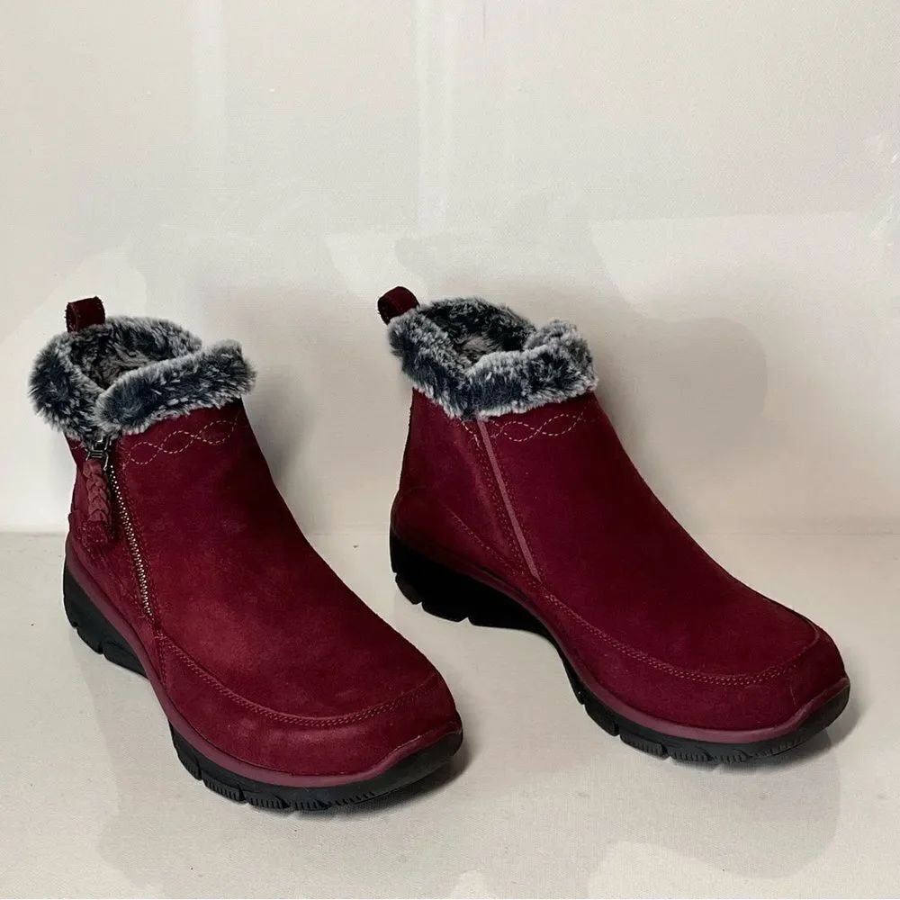 Skechers Easy Going Fall Essential Water Repellent Suede Faux Fur Boots